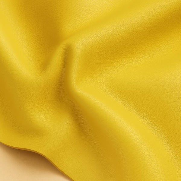 Yellow Italian Leather Hide – Smooth Chrome Tanned Cowhide (1.8mm)