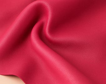 Pink Italian Cowhide Leather – Smooth Grain, Chrome Tanned (1.5-2 mm) - Large Panel/Qaurter Hide