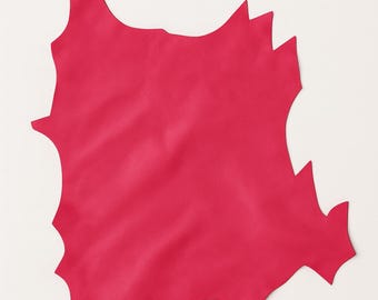 Pink Italian Genuine Goat Lining Leather – Soft Thin Leathercraft Material - Made in Italy