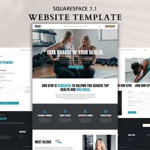Puede incluir: Plantilla de sitio web para un gimnasio o centro de fitness llamado Pulse. El sitio web presenta imágenes de personas haciendo ejercicio, una llamada a la acción para unirse al gimnasio e información sobre los servicios del gimnasio, que incluyen entrenamiento personal, clases grupales, planificación nutricional y consultas. El sitio web también incluye una sección para conocer a Alexis, un profesional del fitness.