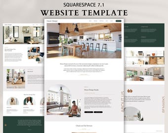 Squarespace Website Template 7.1 - Interior Designer Website | Interior Design Website | Real Estate | Interior Stylist, Consulting Agency
