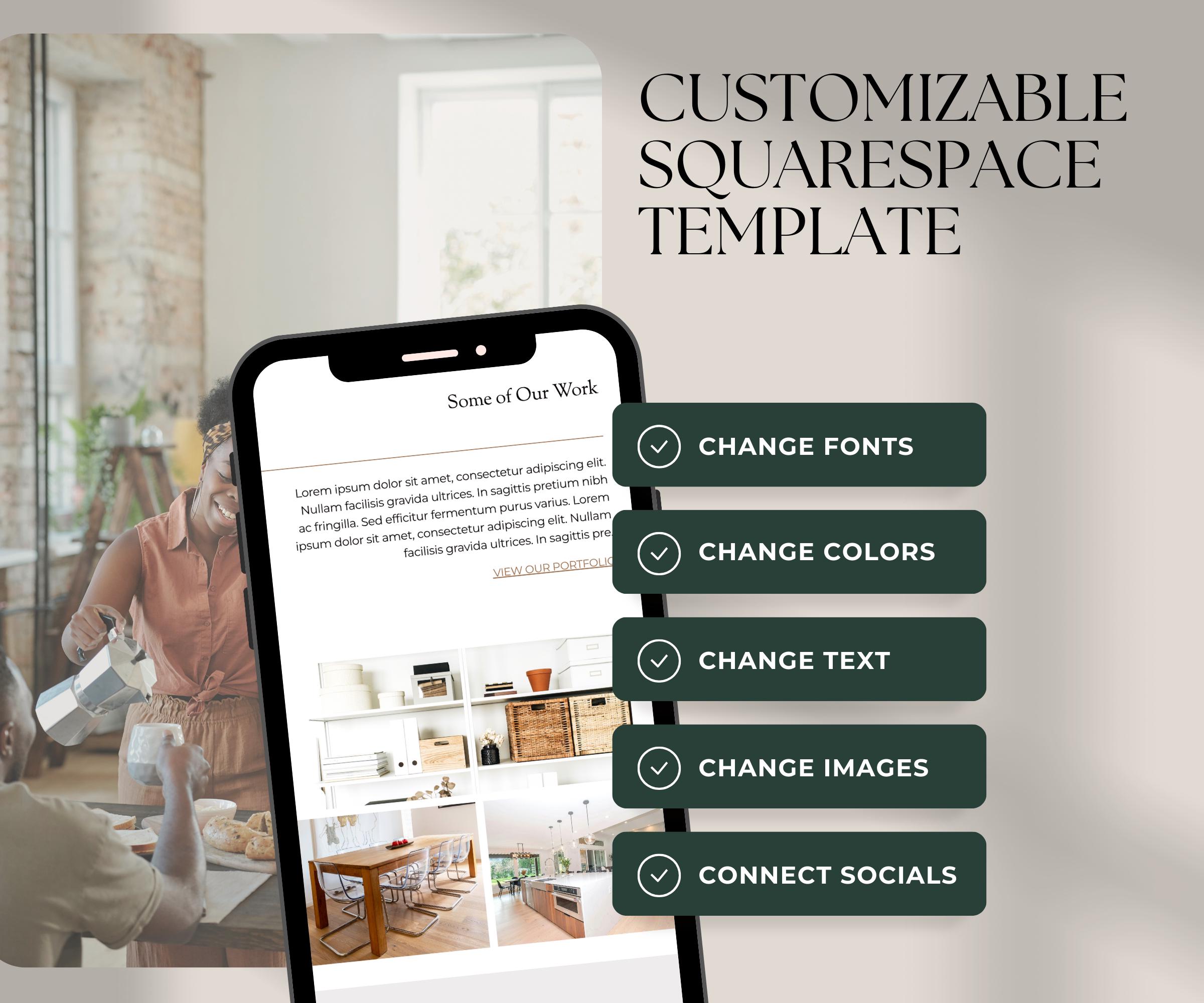 Squarespace Website Template 7.1 - Interior Designer Website | Interior ...
