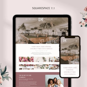 Squarespace Website Template 7.1 | Event Planner Webseite | Hochzeitsplaner Webseite | Event Designer Webseite | Partyplaner Webseite