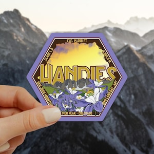 Handies Peak Colorado 14er Peak Sticker • High Quality Weatherproof