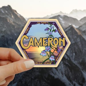 Cameron Peak Colorado 14er Peak Sticker • High Quality Weatherproof