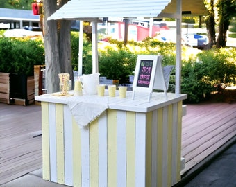 Lemonade Stand Plan, Foldable Stand Plan, DIY Kids Lemonade Stand Plans PDF Download, Woodworking Build Plan, Garden Lemonade Stand