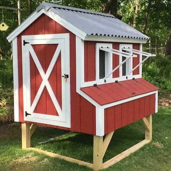 Chicken Coop Plan, DIY Chicken House Plan, Simple Easy Cheap Chicken Coop. Step by Step Guide, DIY Guide PDF Download, Woodworking Diy