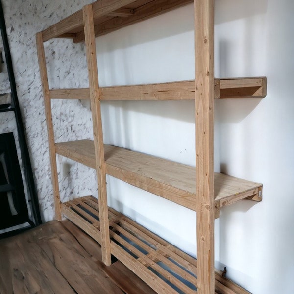 Garage Shelves Plan, Easy Shelves Plan, Simple Garage Storage Shelfs, Attached to Wall, Woodworking Plans, Storage DIY Guide PDF Download