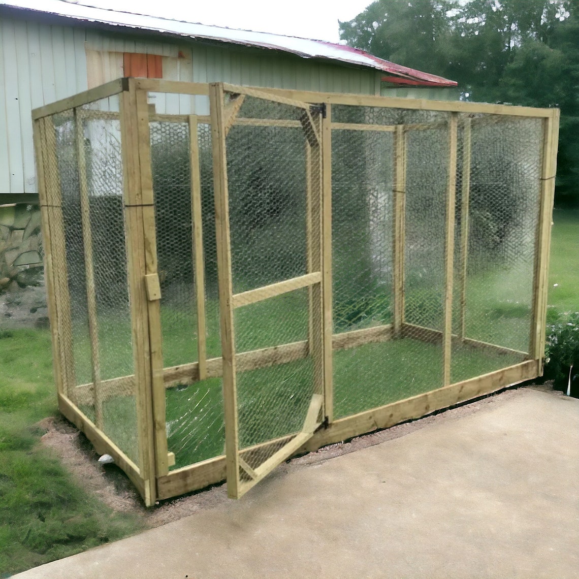 Simple Chicken Run DIY Plans 8x4, Catio House Plans, Bird House DIY
