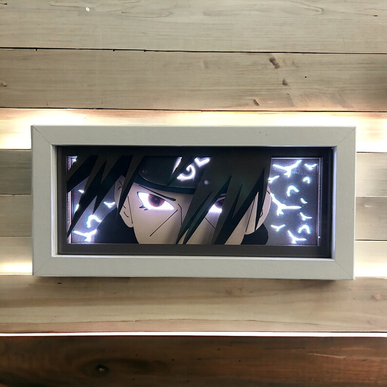Anime Light Box Naruto Itachi Night Lamp Itachi Eye Face Lamp for Room