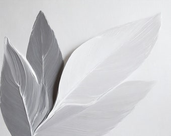 Decoración de pared minimalista con flores neutras: estampado floral moderno para dormitorio