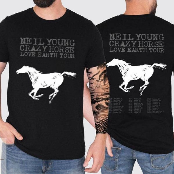 Neil Young and Crazy Horse 2024 Tour Shirt, Neil Young Fan Sweatshirt, Neil Young 2024 Concert Hoodie, Crazy Horse Tour 2024 Tee