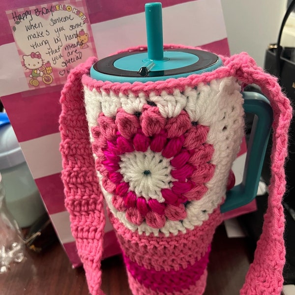 Crochet 40oz cup holder