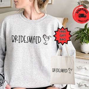 Bridesmaid Sweatshirt: Wedding Day Getting Ready - Cotton/Poly Blend