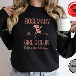 Custom Bachelorette Sweatshirt/Hoodie, Social Club Bach, Wedding Favors Bride / Bridal Party Gifts,Personalized Charleston &Social Club Gear