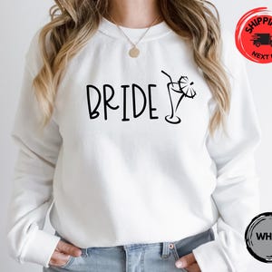 Bride Sweatshirt: Wedding Day Getting Ready - Cotton/Poly Blend