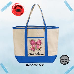 Custom Teacher Work Bag, Teacher Appreciation, Teacher School Bag, Monogram Gifts for Teacher, Personalized Teacher Tote, Teacher Gifts