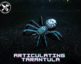 Articulated Halloween Tarantula Spider - 3D Printed - Flexible Fidget Toy - McGuyBeer