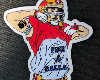 George Kittle Sticker different size variations