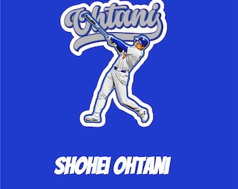 Shohei Ohtani Sticker different size variations