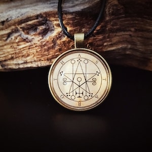 Astaroth Halskette, okkulter Schmuck, Astarte Anhänger, gotischer Anhänger, Solomonic Magie Halskette, Astaroth Goetia sigil, Astaroth Talisman