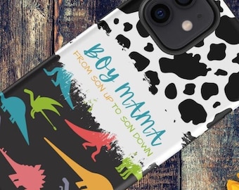 Boy Mama mobilskal till iPhone, djurtryck