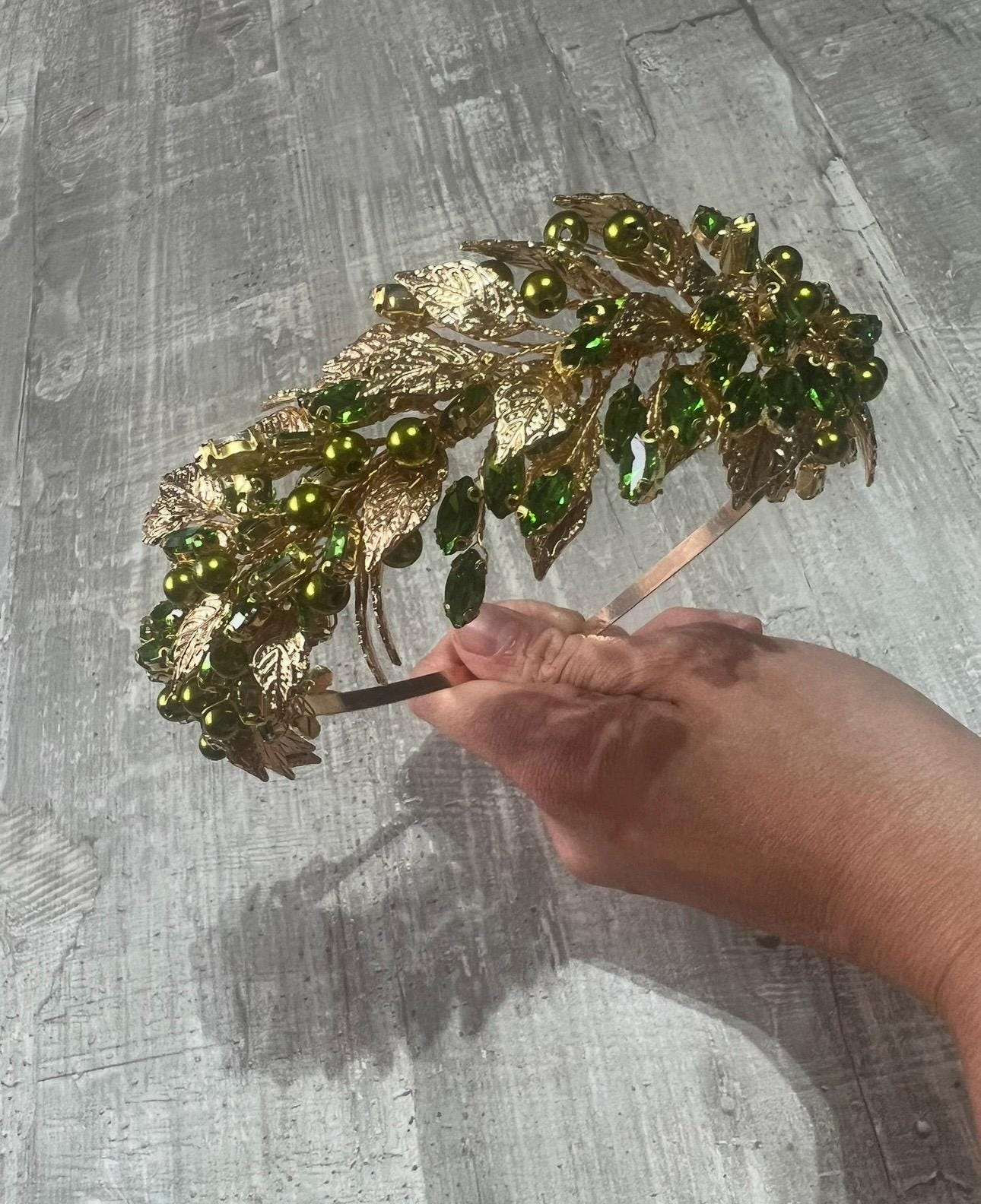 Green & Gold headband