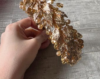 Gold headband