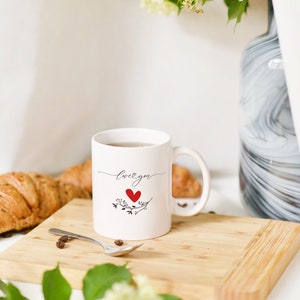 Liebe Becher, Romantisches Geschenk, Jubiläum Geschenk, Geschenk für Freundin, Geschenk für Ihn, Jubiläum Becher, Freund Mama, Geschenk für Mama