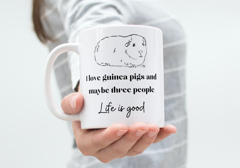 Guinea Pig Mug Cute Guinea Pigs Coffee Mug Life is Good Etsy