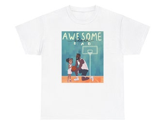 Camiseta deportiva para papá negro impresionante, camiseta negra para papá, regalo para papás negros, camiseta negra genial para papá, camiseta para el Día del Padre, camiseta para cualquier ocasión.