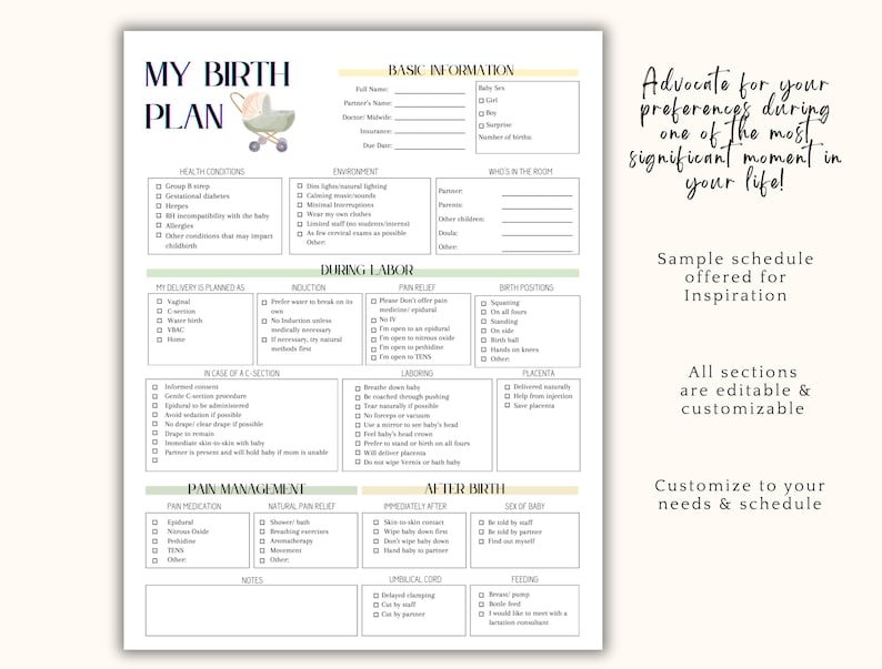 Key Features:

Easily editable and fully customizable in Canva.
Instant access and no software downloads are required.
Two versions are included-- a concise one-pager or a more detailed two-page version for thoughtful scenario planning.
 Versatile - perfect for both digital sharing and printing.
Tailor all details to match your style and preferences.