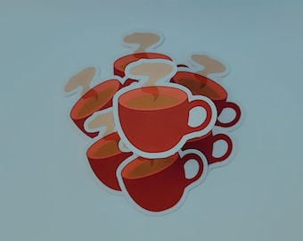 Adesivo per tazza di caffè - Adesivo per caffè - 2 pollici