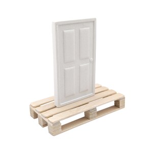 Realistic Miniature Plaster Door - Detailed Door for Dioramas and Dollhouses