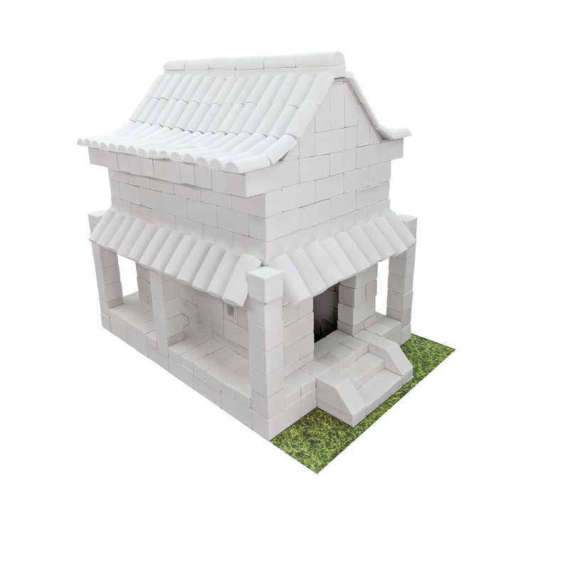 Miniature Brick Building Kit Japanese Tea House Construction Set 590