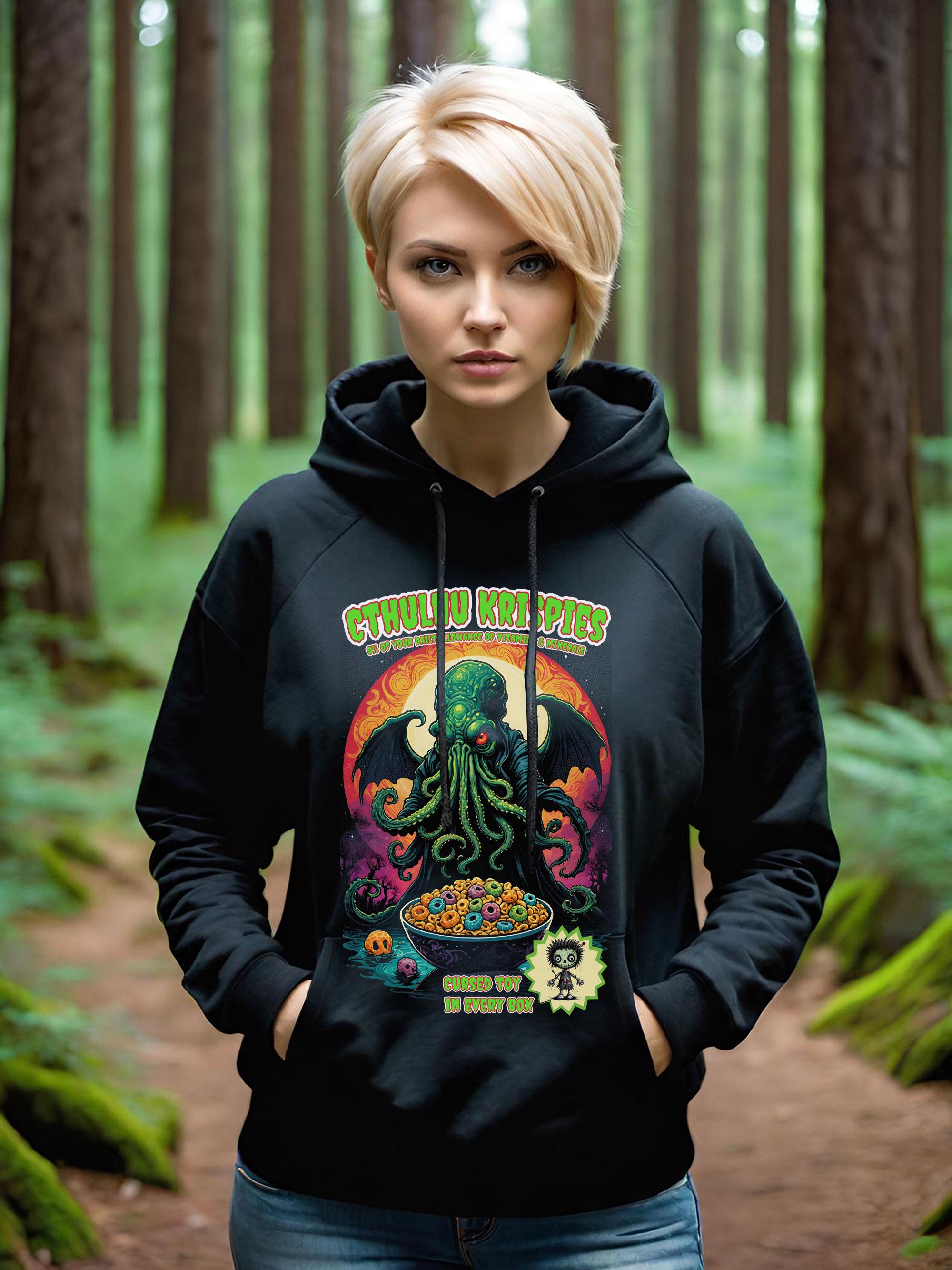 Cthulhu Hoodie, HP Lovecraft Hoodie, Gothic Horror Hoodie, Lovecraft Hoodie, Call of Cthulhu, Funny Hoodie, Unisex cotton Gildan Hoodie