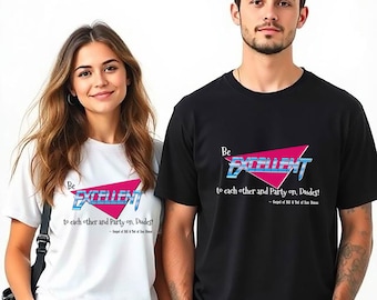 Be Excellent Unisex Heavy Cotton Tee, Inspirational T-Shirt, Funny Graphic Tee, Casual Wear, Gift for Friends