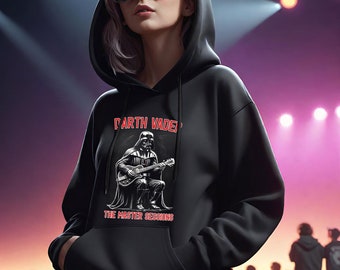 Darth Vader Hoodie, Vader Hoodie, Star Wars Hoodie, Guitar Hoodie, Classic Rock Hoodie, Vader Rocks Hoodie, Unisex Hoodie, Disney Hoodie
