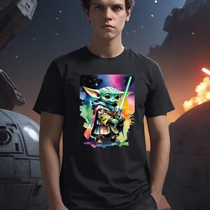 Camiseta Star Wars, camiseta Grogu, camiseta Mandalorian, camiseta Jedi, camiseta el niño, camiseta Grogu y Mando, camiseta Jedi Mandalorian