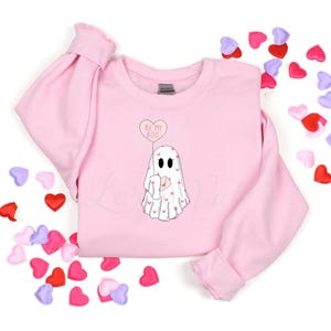 Be My Boo Ghost Sweatshirt Valentine&#39;s Day Love