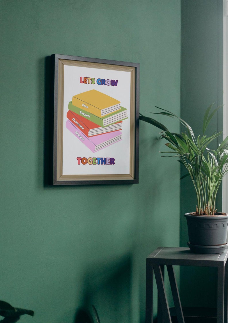 Lets Grow Together - Classroom Poster - Etsy UK