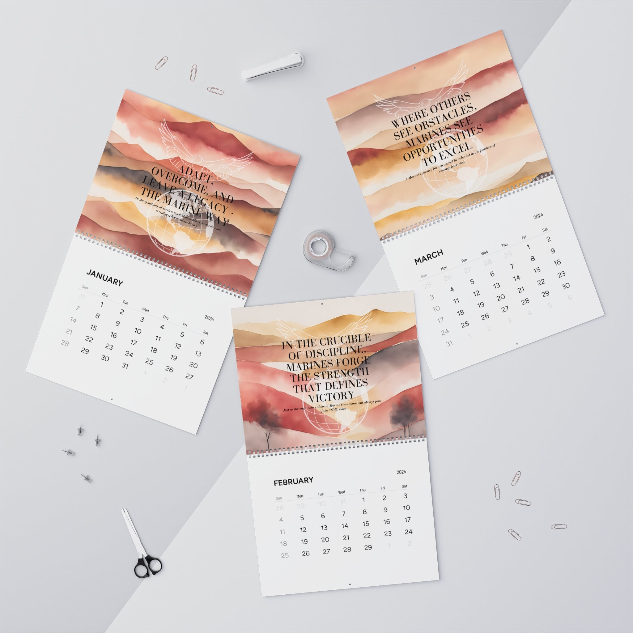 Us Marines Calendar - Etsy