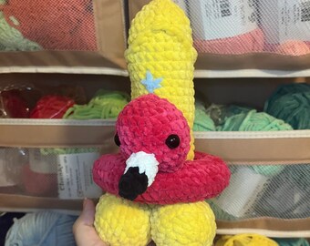 Flotador de ganchillo hecho a mano