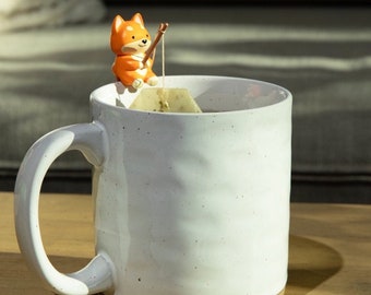 Fishing Dog Tea Bag Holder Cute Funny Creative Unique Tea Accessory Gift