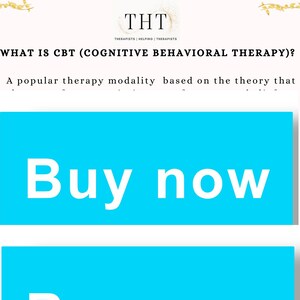 CBT 101 Worksheet Packet, What is CBT and What Are Cognitive