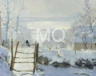 Paesaggio invernale di Van Gogh, cornice per TV Samsung vintage (download digitale)
