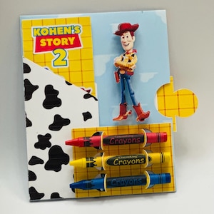 Personalized Woody Toy-Inspired Party Activity Envelope | Coloring Pages | Crayons | Stickers | Cowboy | Space Ranger | Party Favor | Story