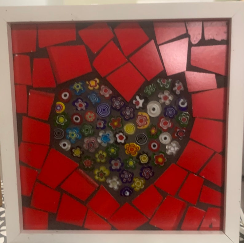 little gem RED HEART mosaic gift quality kdart2020 image 1