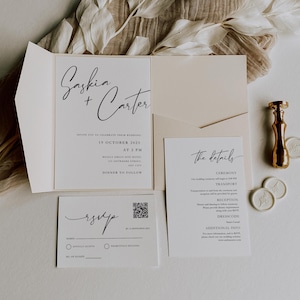 Wedding Invite Suite Canva Wedding Invitation Template Bundle Wedding Invitations Modern Wedding suite Template Canva Wedding Suite Canva
