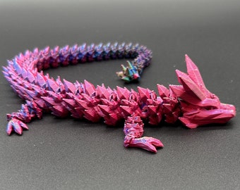 Articulating Dragon, Crystal Dragon Fidget Toy, Sensory Gift, Party Favors